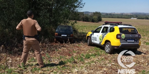 Polícia Militar recupera Uno furtado durante a madrugada em Santa Helena