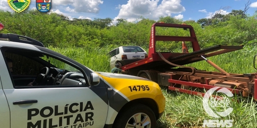 Polícia Militar recupera veículo furtado em Santa Terezinha de Itaipu