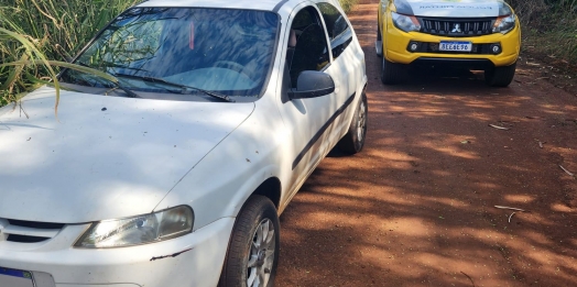 Polícia Militar recupera veículo roubado e apreende outro utilizado na ação em Santa Terezinha de Itaipu