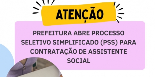 Prefeitura abre PSS para contratação de Assistente Social em Santa Helena