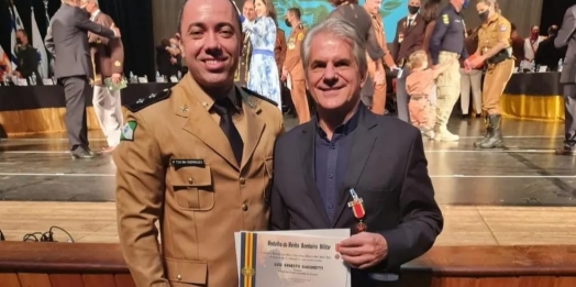 Presidente do Consamu conquista Medalha do Corpo de Bombeiros