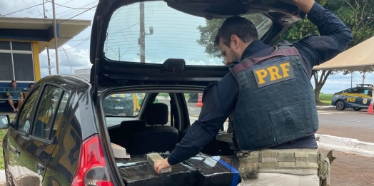 PRF apreende 175 quilos de maconha em área rural de Santa Terezinha de Itaipu