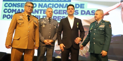 Ratinho Junior ressalta bons índices da segurança do Paraná em reunião com PMs de todo o Brasil