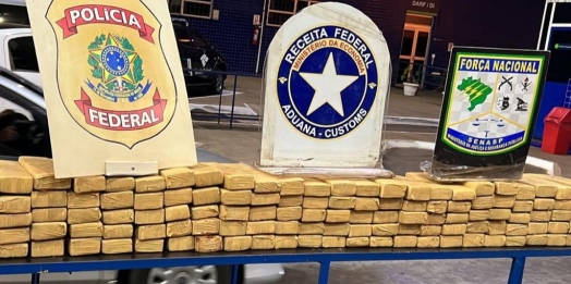 Receita Federal apreende 90,7 kg de substancias análogas à maconha na Ponte Internacional da Amizade