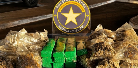 RFB apreende quase 23 kg de drogas em veículo paraguaio que tentava atravessar na Ponte Int. da Amizade para o lado brasileiro