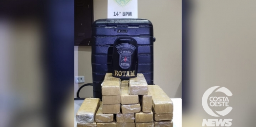 ROTAM apreende adolescente com 20kg de maconha em  Medianeira