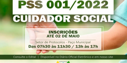 São Miguel do Iguaçu abre inscrições do PSS para contratação de Cuidador Social