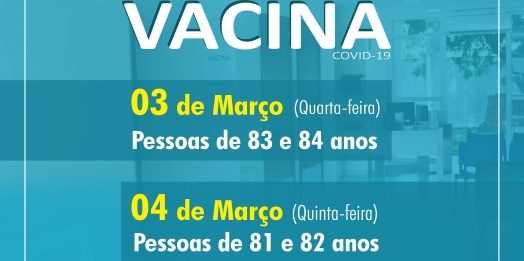 São Miguel do Iguaçu: Idosos de 83 e 84 anos estão sendo vacinados em São Miguel do Iguaçu