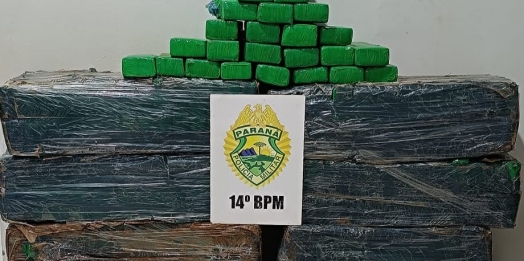 São Miguel do Iguaçu: PM encontra quase 200 kg de maconha em veículo abandonado