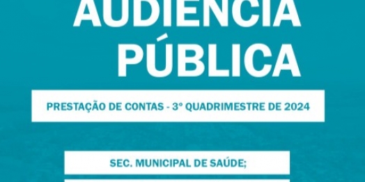 Serranópolis: Audiência pública para prestação de contas será realizada no dia 26