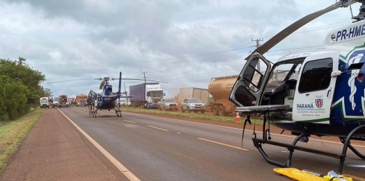 Serviço aeromédico do Paraná bate recorde histórico em 2023 com mais de 4 mil atendimentos