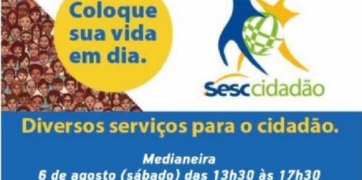 Sesc Cidadão oferta serviços em Medianeira e mais 14 cidades paranaenses neste sábado (6)