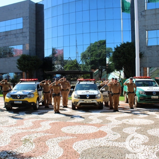 4ª CIA da Polícia Militar em Santa Helena presta homenagem ao Cb. Ricieri Chagas