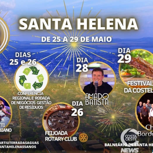 Abertas as inscrições para interessados em pontos comerciais no Balneário de Santa Helena durante a festa do município