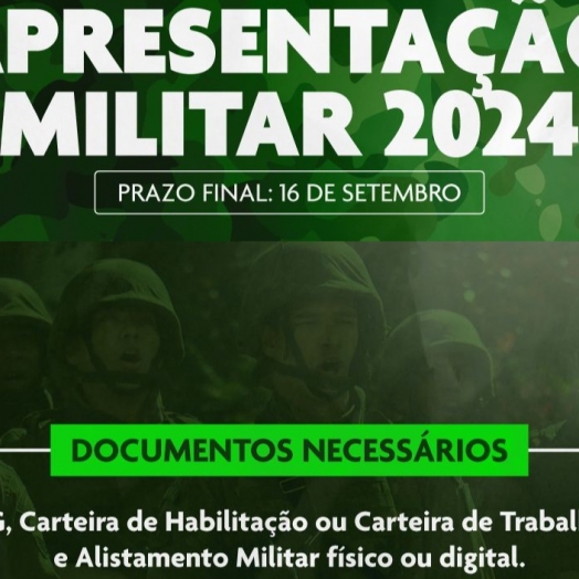 Acaba na próxima segunda-feira (16) prazo para apresentação na seleção de jovens alistados até 2024