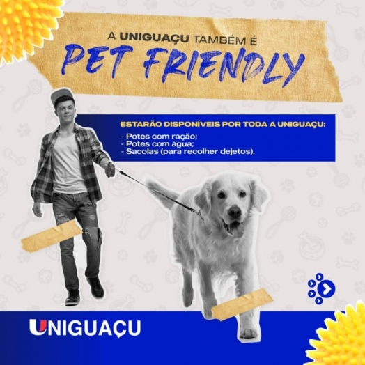 Acadêmicos de Medicina Veterinária preparam ambiente externo da UNIGUAÇU para projeto Pet friendly