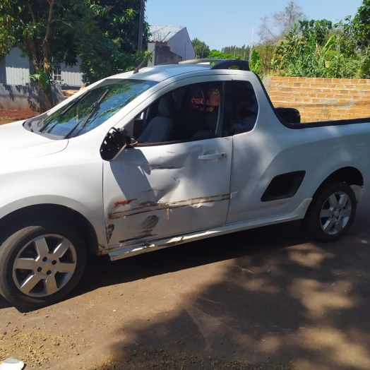 Acidente de trânsito deixa motociclista ferido em Santa Helena