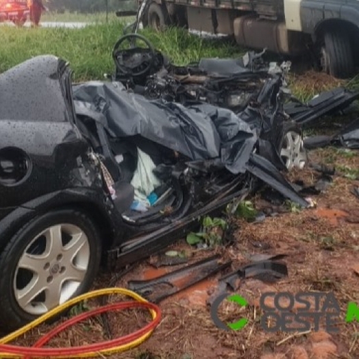 Acidente deixa três mortos na BR-163 entre Guaíra e Mercedes