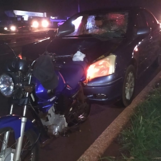 Acidente entre carro e moto deixa dois mortos na BR-277 em São Miguel do Iguaçu