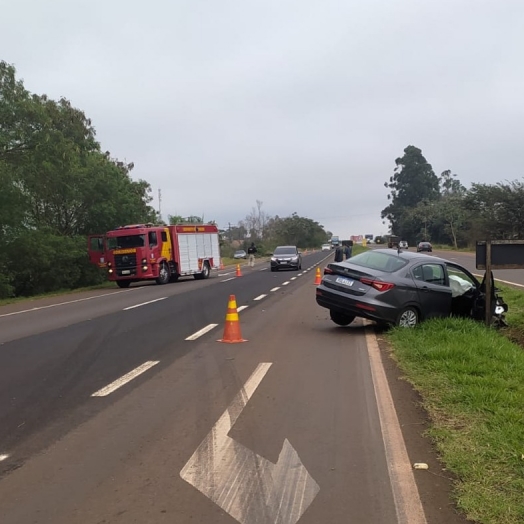 Acidente na BR 277 deixa um ferido em São Miguel do Iguaçu