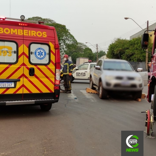 Adolescente fica ferido em acidente no centro de São Miguel do Iguaçu