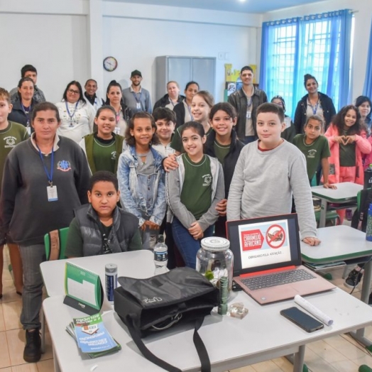 Agentes Comunitários estão realizando palestras de prevenção às endemias nas escolas de São Miguel do Iguaçu