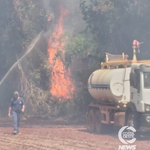 Após três dias, incêndio ambiental é controlado em São Miguel do Iguaçu