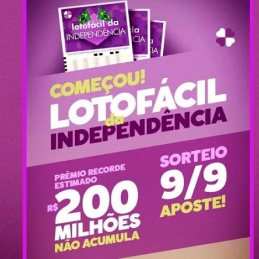 Aposta de Foz está entre os ganhadores de R$ 2.955.552,77 da Lotofácil da Independência