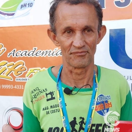 Atleta de 62 anos é destaque na corrida Life Run, em São Miguel do Iguaçu