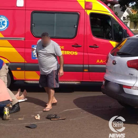 Atropelamento na Av Pedro Soccol deixa ciclista ferido