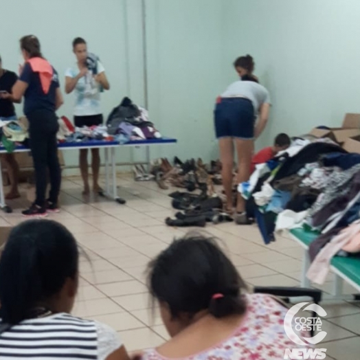 Bazar Solidário da ACAF segue até o final da tarde no bairro Santa Catarina em São Miguel do Iguaçu