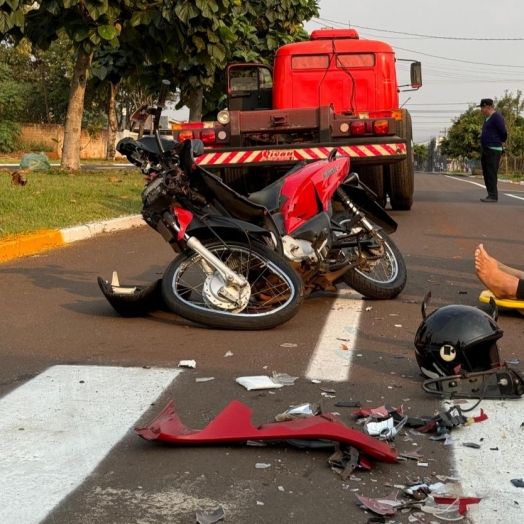 Biz fica destruída e mulher resulta com ferimentos em Santa Helena