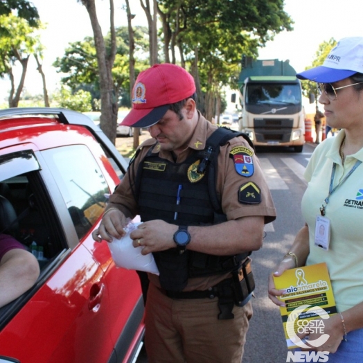 Blitz Educativa alusiva ao Maio Amarelo é realizada em Santa Helena