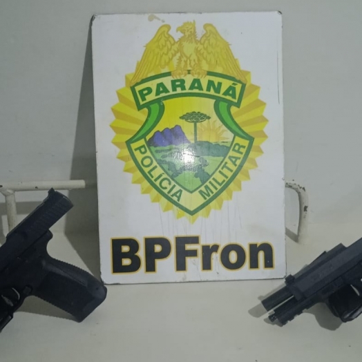 BPFRON apreende armas de fogo em São Miguel do Iguaçu