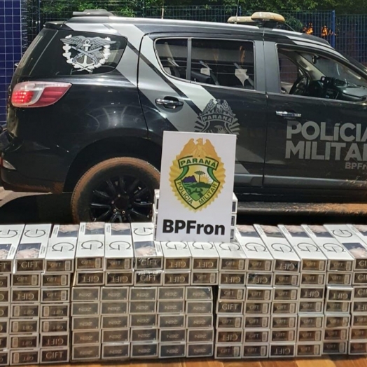 BPFRON apreende cigarros contrabandeados em São Miguel do Iguaçu