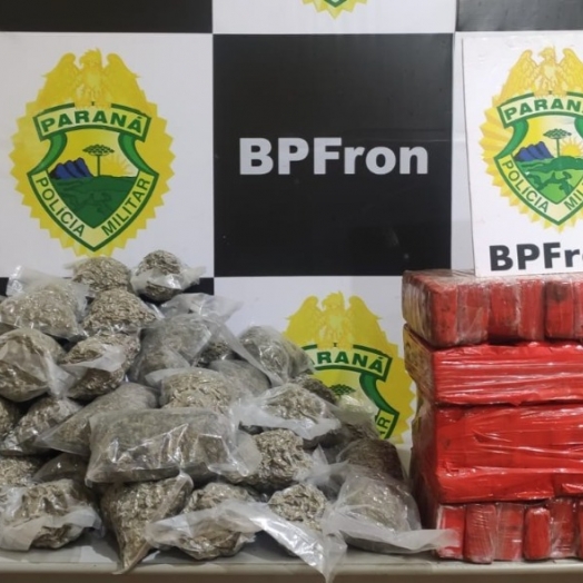 BPFRON apreende droga durante patrulhamento em Guaíra