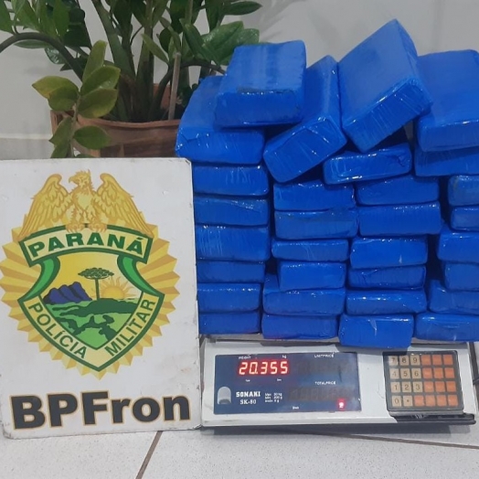 BPFron apreende droga em ônibus em São Miguel do Iguaçu