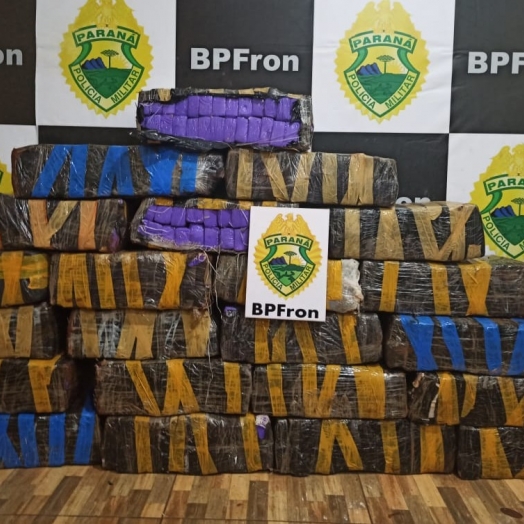 BPFron apreende mais de 300kg de maconha em Guaíra