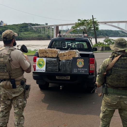 BPFRON e Polícia Federal apreendem drogas em Foz do Iguaçu