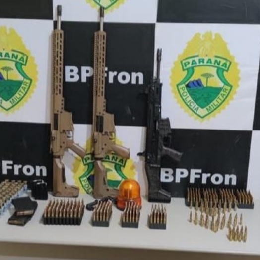 BPFRON e Polícia Federal apreendem mais de sete toneladas de drogas além de fuzis e munições em Palotina-PR