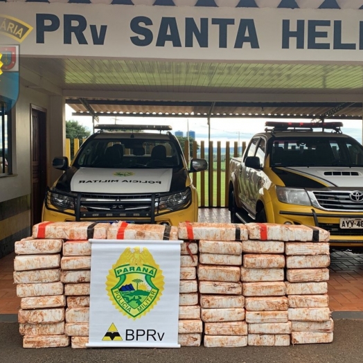 BPRv apreende 700 Kg de maconha  em São José das Palmeiras