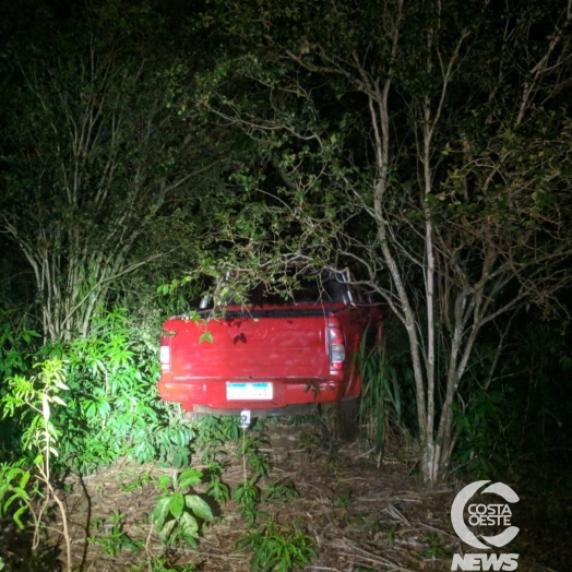 Camionete utilizada em assalto em Santa Helena é apreendida pela Polícia Militar