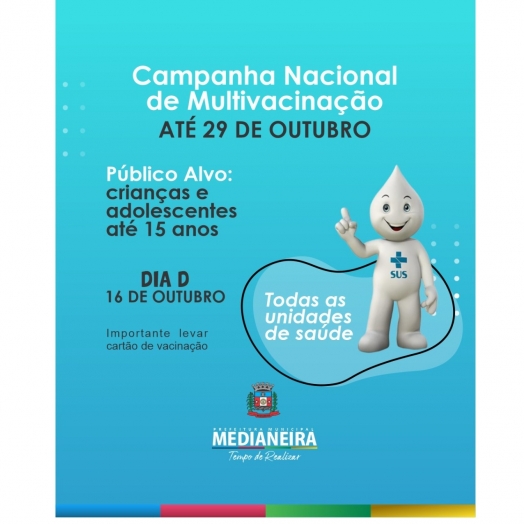 Campanha Nacional de Multivacinação em Medianeira