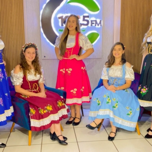 Candidatas à rainha Deutsches Fest convidam o público para a maior festa típica do oeste do Paraná