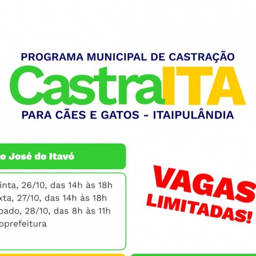 CastraIta irá fazer inscrições nas comunidades