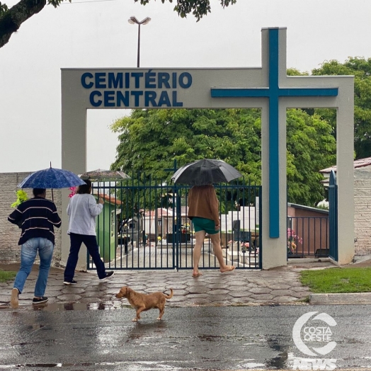 Chuva atrapalha visitação no Dia de Finados em São Miguel do Iguaçu