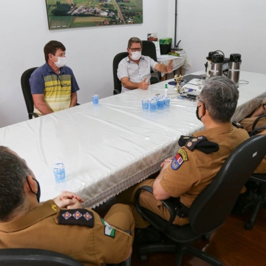 Comandante do 14º Batalhão da PM visita Missal e apresenta novo Comando da 2ª Cia de Medianeira