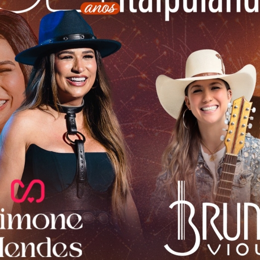 Comemorando 32 anos, Itaipulândia terá shows com Simone Mendes e Bruna Viola