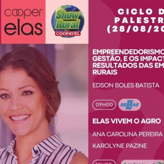 Cooperadas e produtoras rurais participam de palestras especiais no 5º Show Rural de Inverno