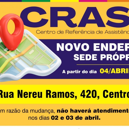 CRAS de São Miguel do Iguaçu estará fechado nesta terça e quarta-feira, dias 02 e 03 de abril